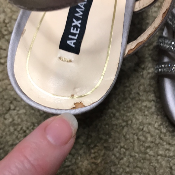 Alex Marie Layona Rhinestone Strappy Kitten Heels Size 6 - Picture 7 of 7